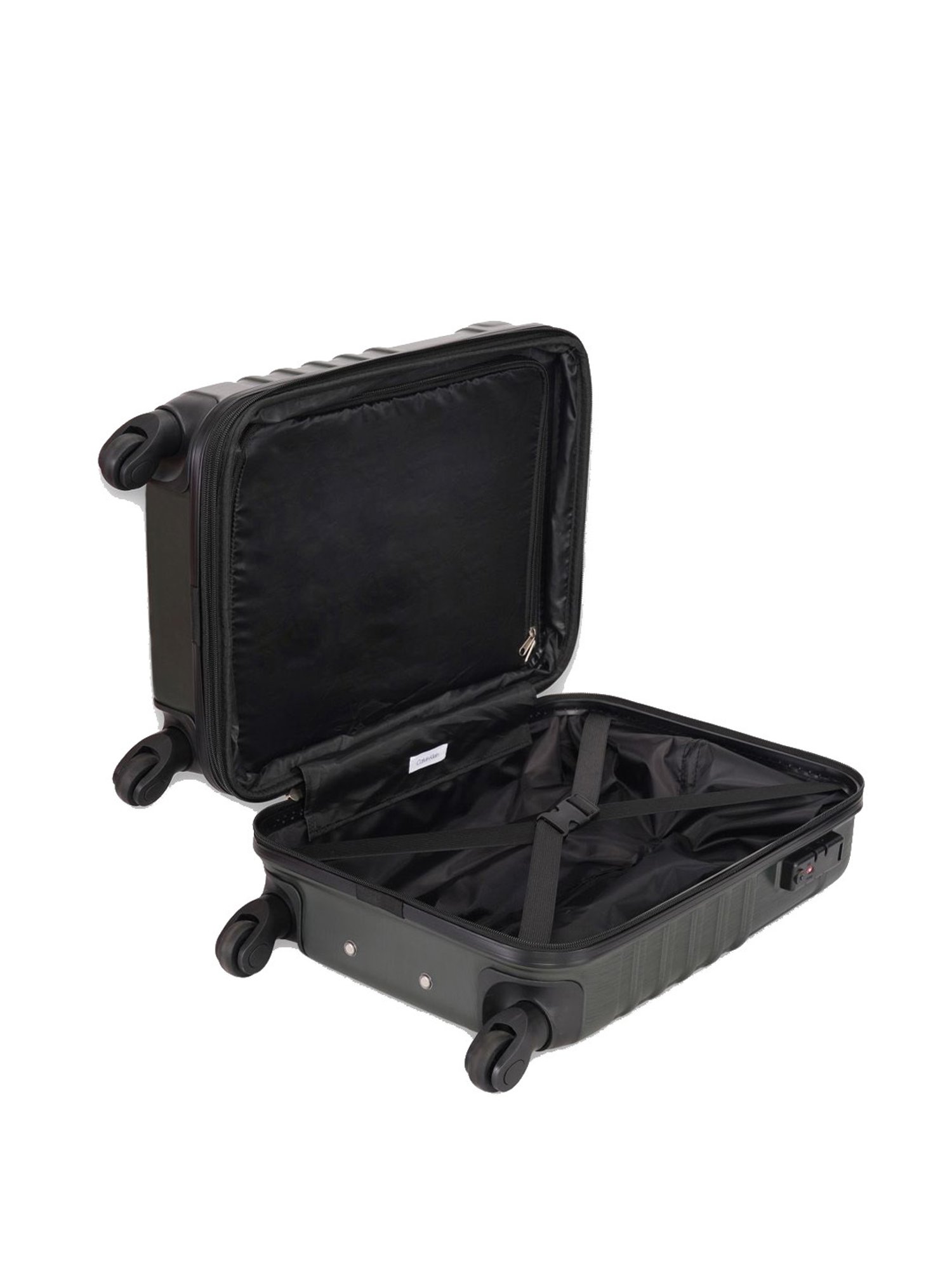 Calvin Klein Midtown Tour Deep Forest Textured Hard Cabin Trolley Bag - 53 cm