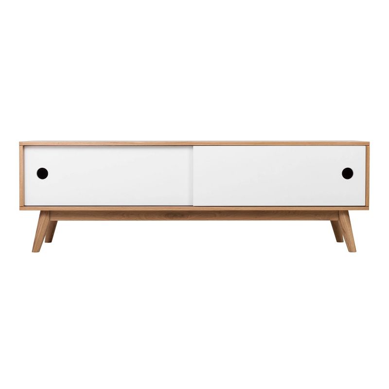 Abacus Storage Console Oak/White - Universal Expert