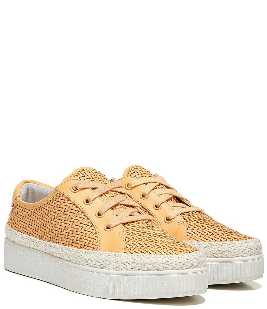 Franco Sarto Hyria Woven Lace-Up Platform Sneakers