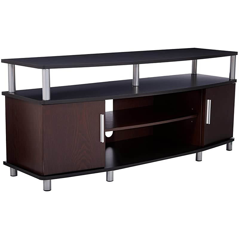 Carson TV Stand for TVs up to 50 CherryBlack