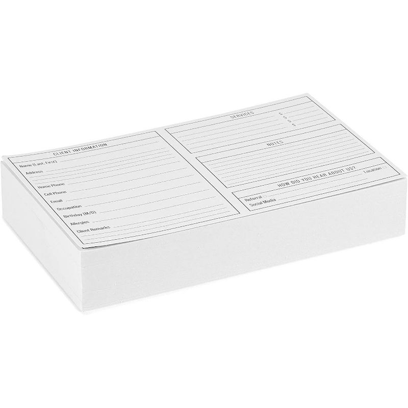 White Card Stock Half Fold Greeting Cards for DIY Craft, Notes, Glossy and Matte (8.5 x 5.5 In Folded, 100 Sheets)