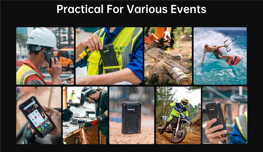 OUKITEL WP9 Global Bands IP68&IP69K Waterproof 6GB 128GB NFC 8000mAh 5.86 inch 16MP Triple Rear Camera Helio P60 4G Smartphone