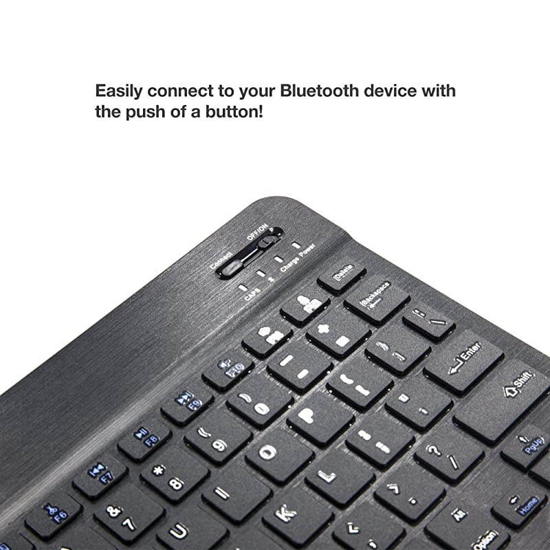7 Pro 5G Keyboard BoxWave SlimKeys Bluetooth Keyboard Portable Keyboard with Integrated Commands for 7 Pro 5G Jet Black