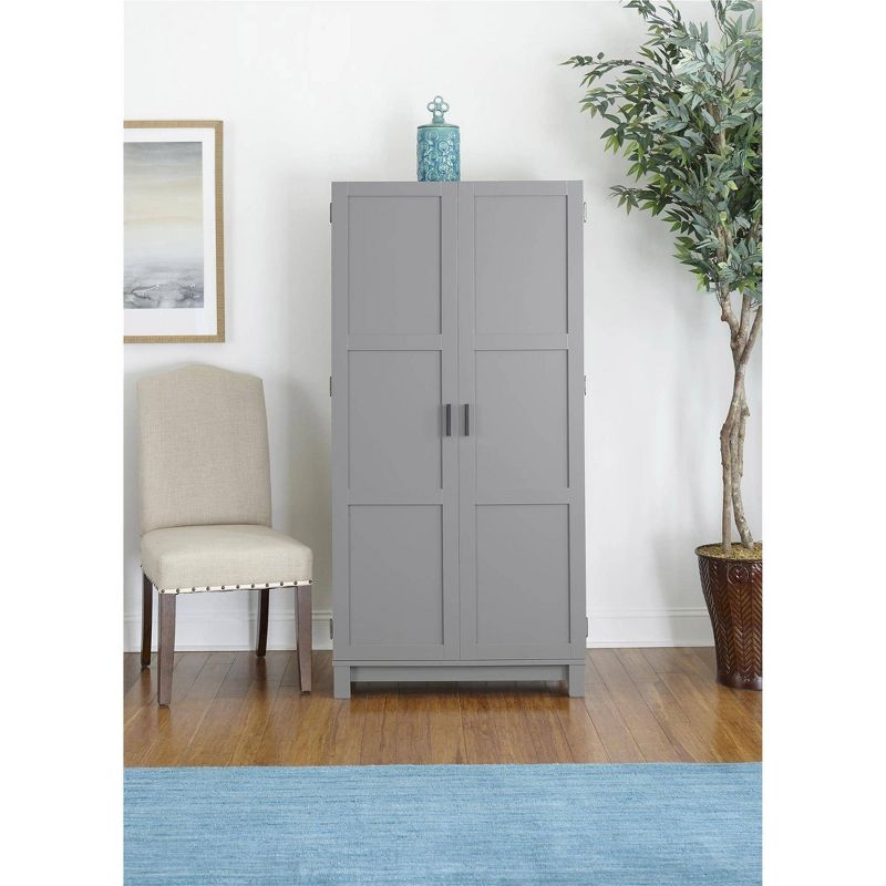 Wood 2 Door Storage Cabinet in White-Pemberly Row