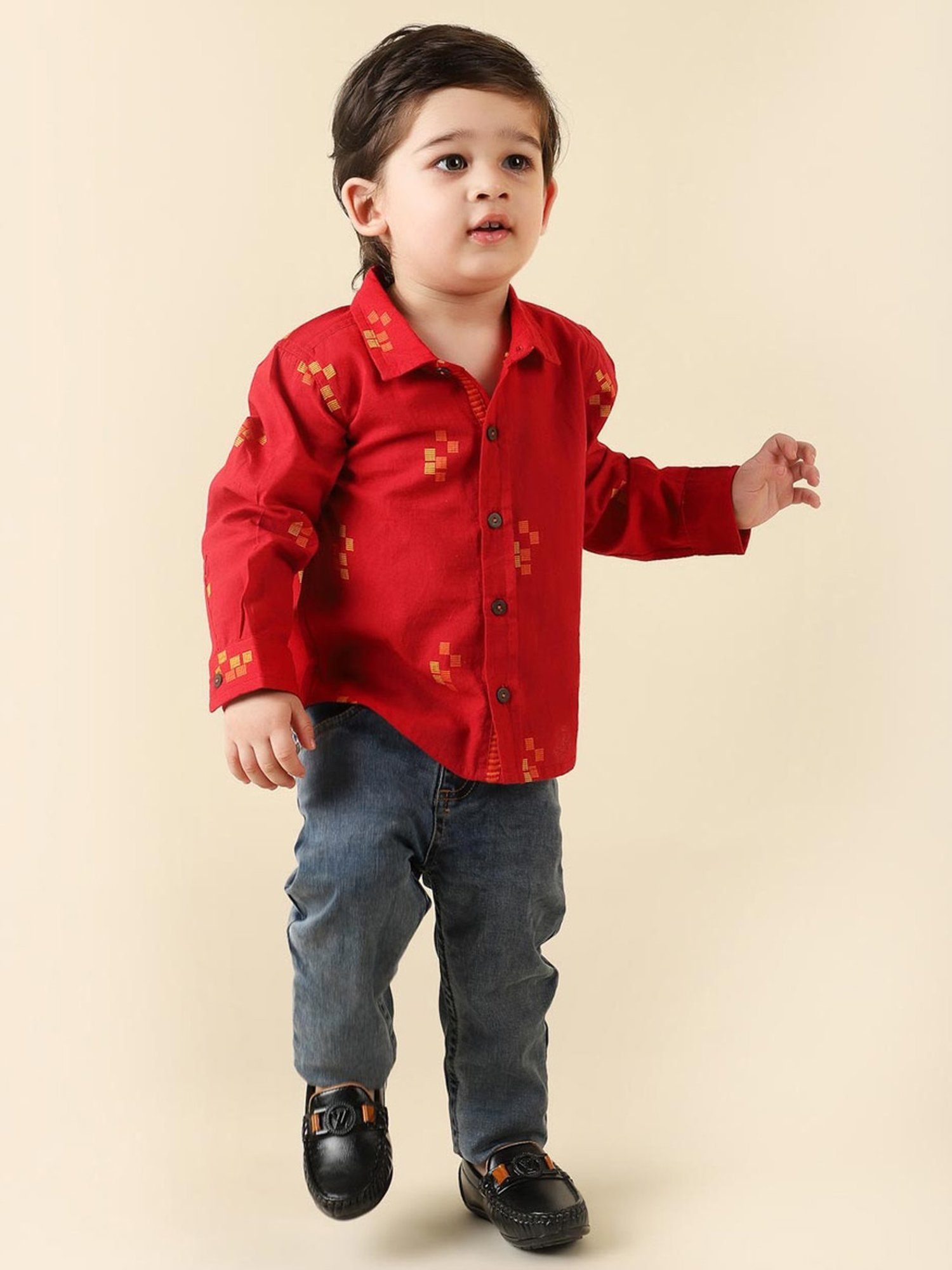 Ed-a-Mamma Baby Yellow Striped Shirt