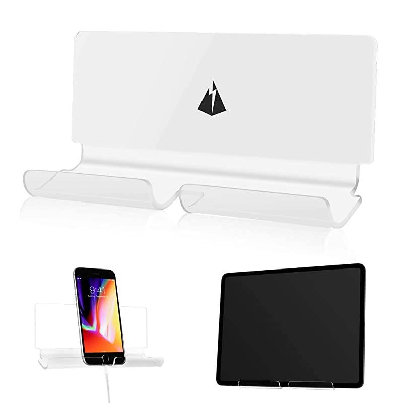Adhesive Wall Phone Tablet Holder Mount Stand for Tablet Smartphones eReader Wall Holder Mount Silky White amp Transparent