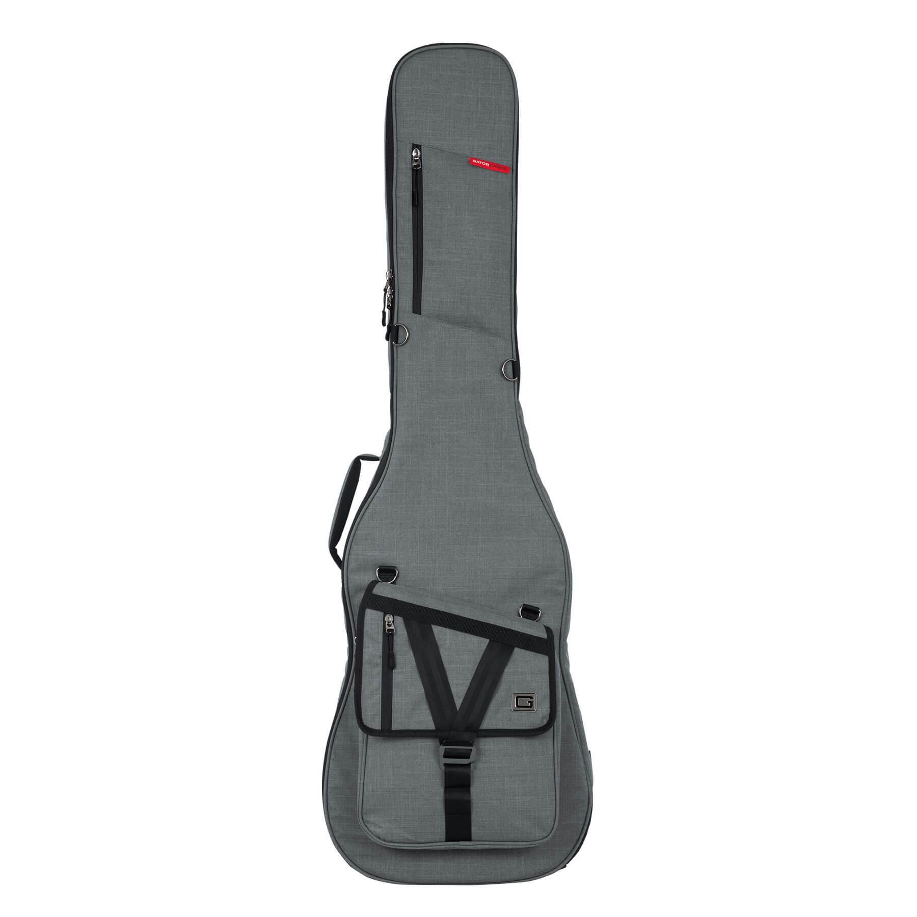 Gator GT-BASS-GRY Transit Bass Guitar Bag, Light Grey