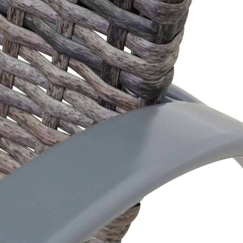 Santa Fe 4pc Wicker Chairs - Silver - Courtyard Casual