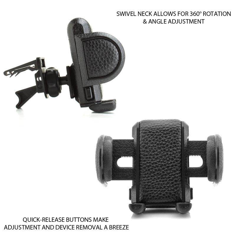 USA Gear Car Air Vent Mount Holder for Samsung Galaxy S4 , S3 , Stellar / Exhilarate / Focus 2 / Brightside / Galaxy Ace 2 / Captivate Glide & More - Includes Cleaning Kit