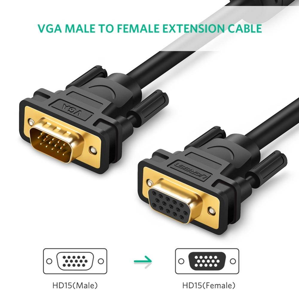 Cables Direct Online 100FT SVGA Monitor Cable, Male to Male 1080P Super VGA Display Cord for PC Projector Laptop TV