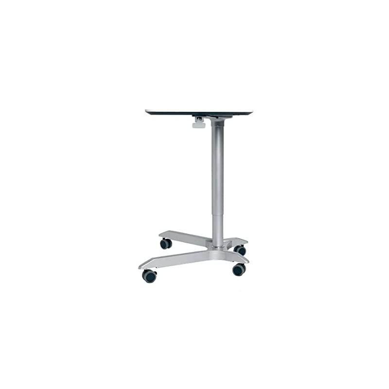 AIRLIFT XL 28 Pneumatic Height Adjustable SitStand Mobile Laptop Computer Desk Cart 271 to 419 H White