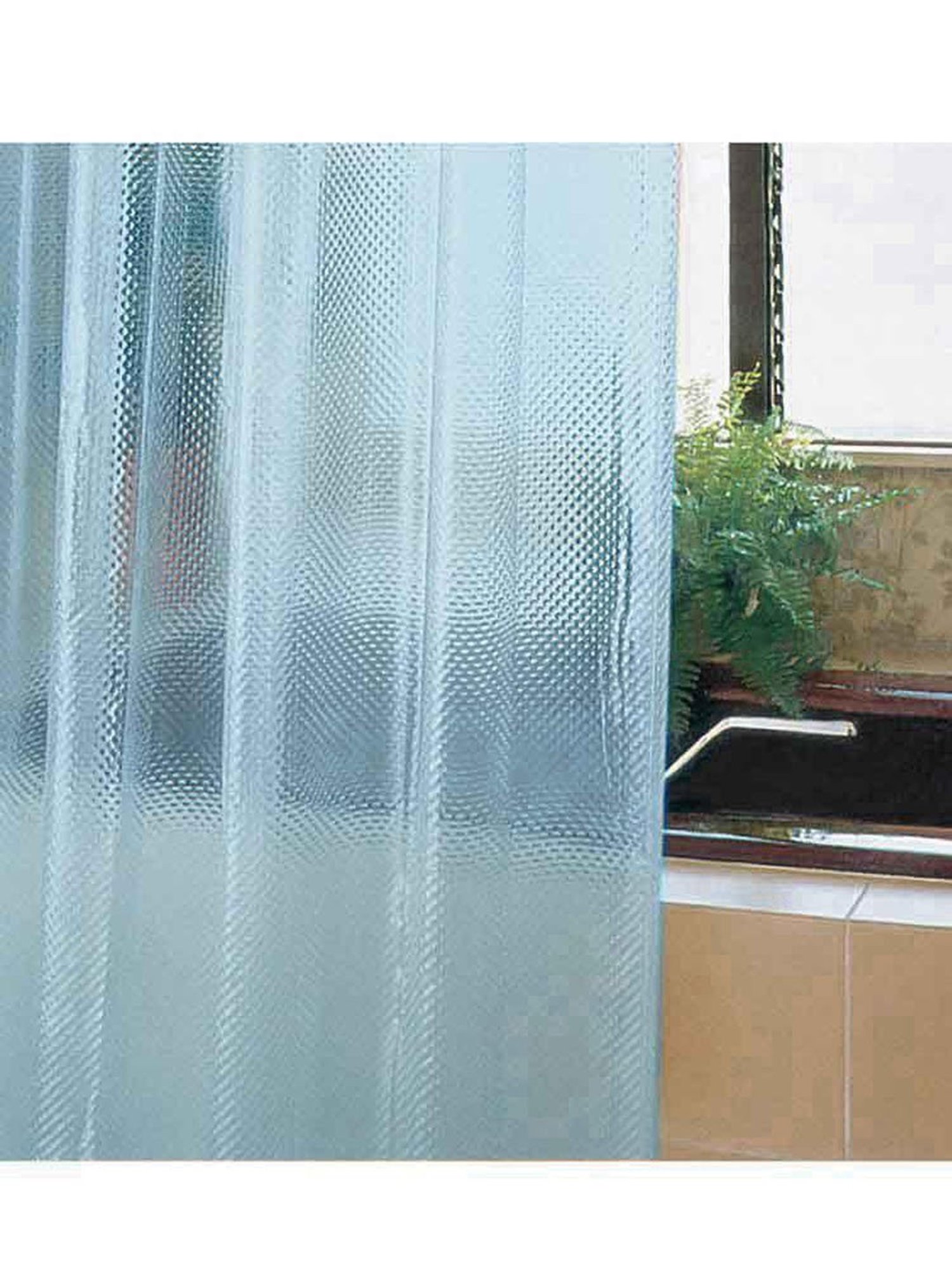 Freelance Blue PVC Set of 1 Shower Curtain