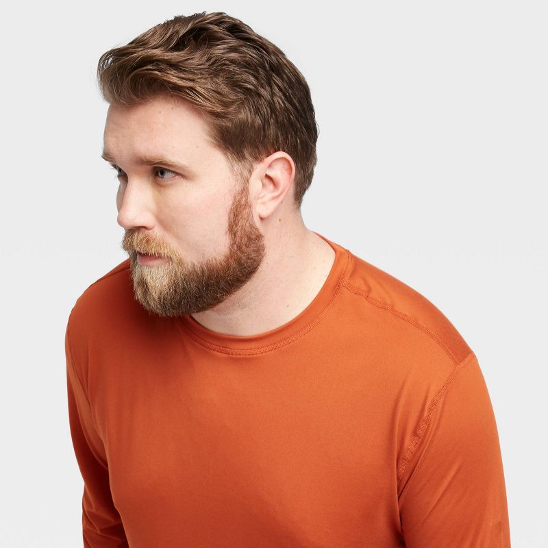 Men's Long Sleeve Performance T-Shirt - All in Motion™ Orange XXL