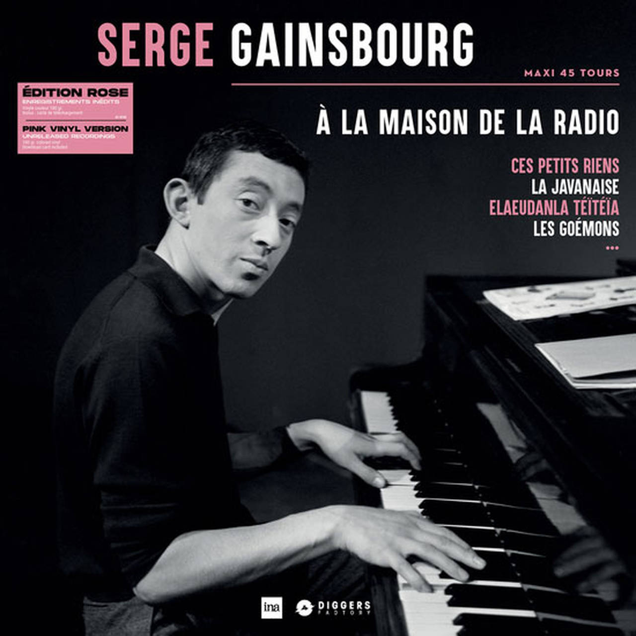 Serge Gainsbourg A La Maison De La Radio 45rpm 180g 12" Vinyl (Pink Vinyl)