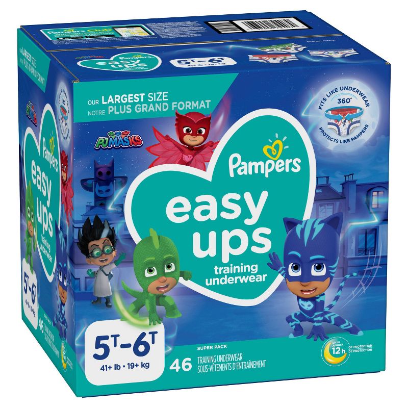 Pampers Easy Ups Boys' Diapers Super Pack - Size 5T-6T - 46ct