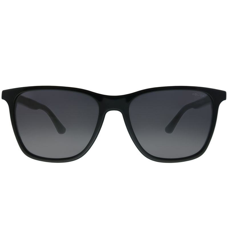 Police Origins 1 SPL 872 700 Unisex Rectangle Sunglasses Black 56mm