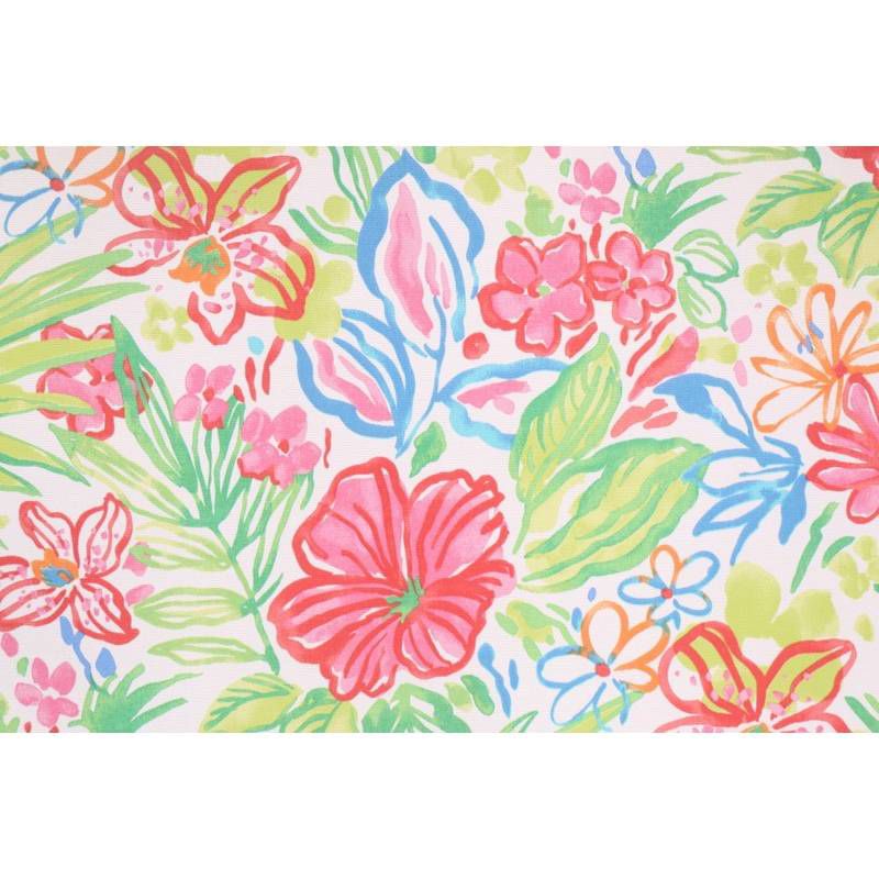 Outdoor Set Of 2 French Edge Seat Cushions In Valeda Island  - Jordan Manufacturing