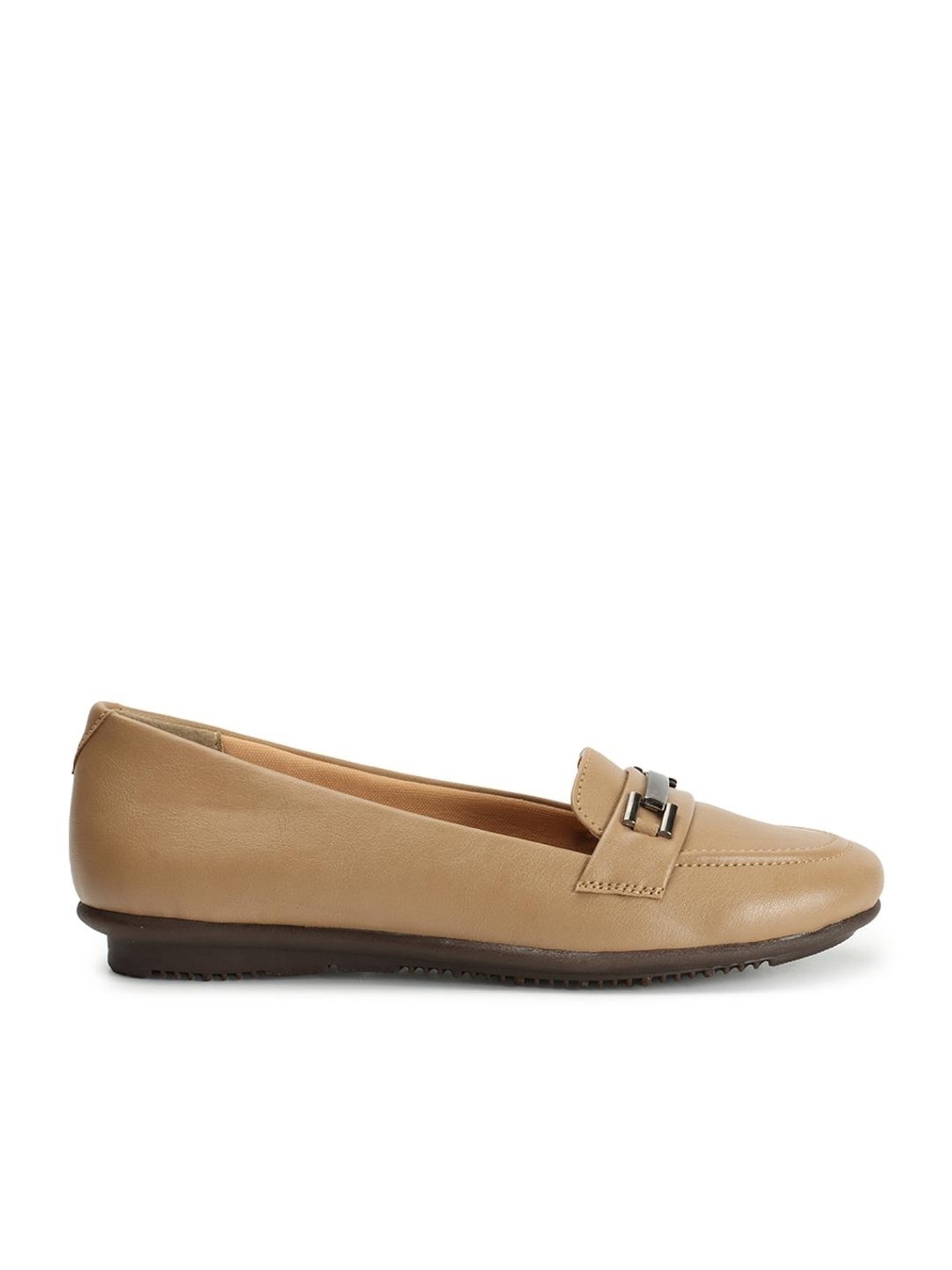 Elle Women's Beige Casual Loafers