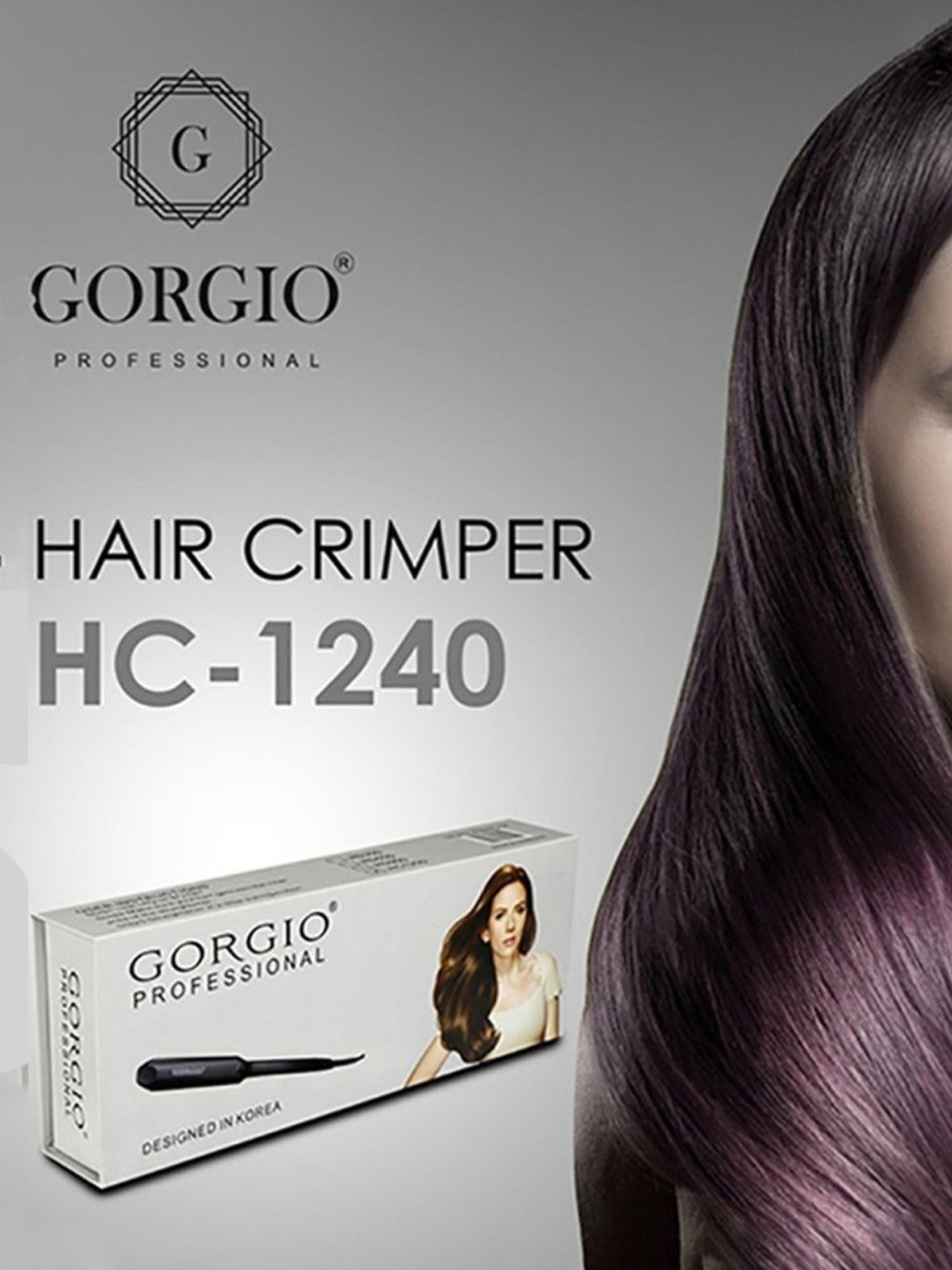 Gorgio Professional HC1240 Hair Crimper (Black)
