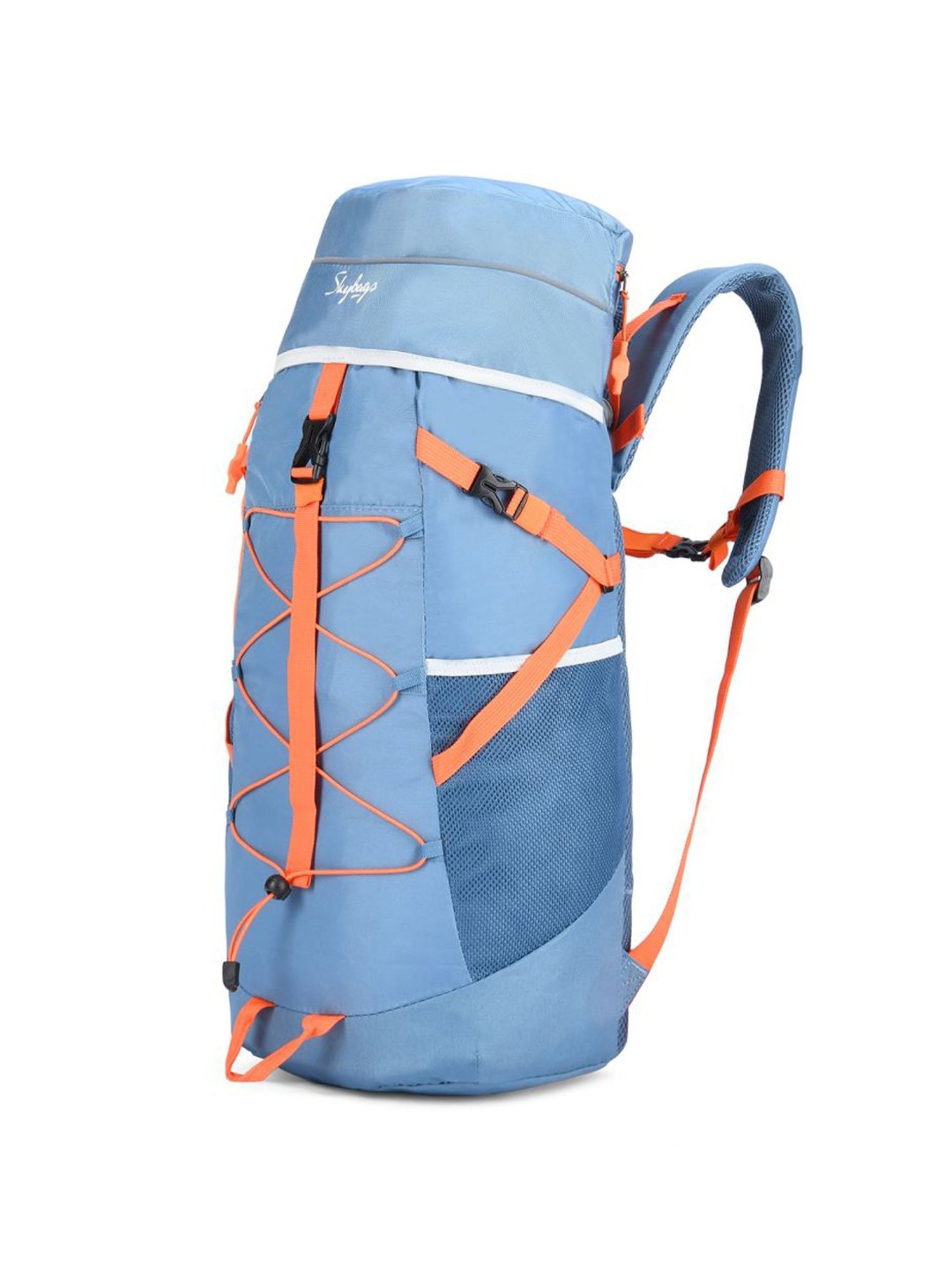 Skybags Crest Spring Blue Polyester Solid Rucksack - 45 Ltrs