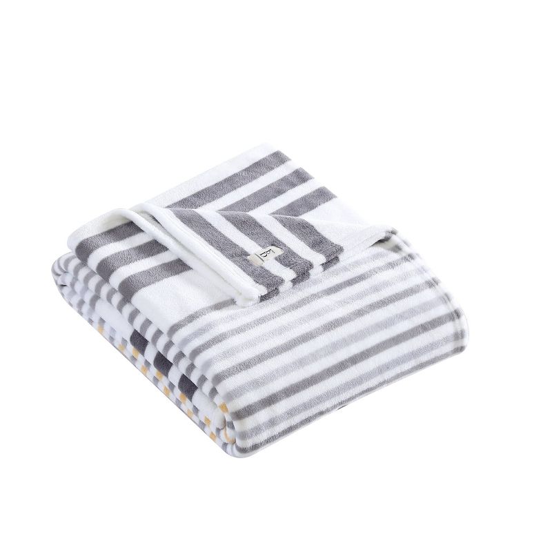 ED Ellen Degeneres 50"x70" Vibrant Striped Throw Blanket Gray