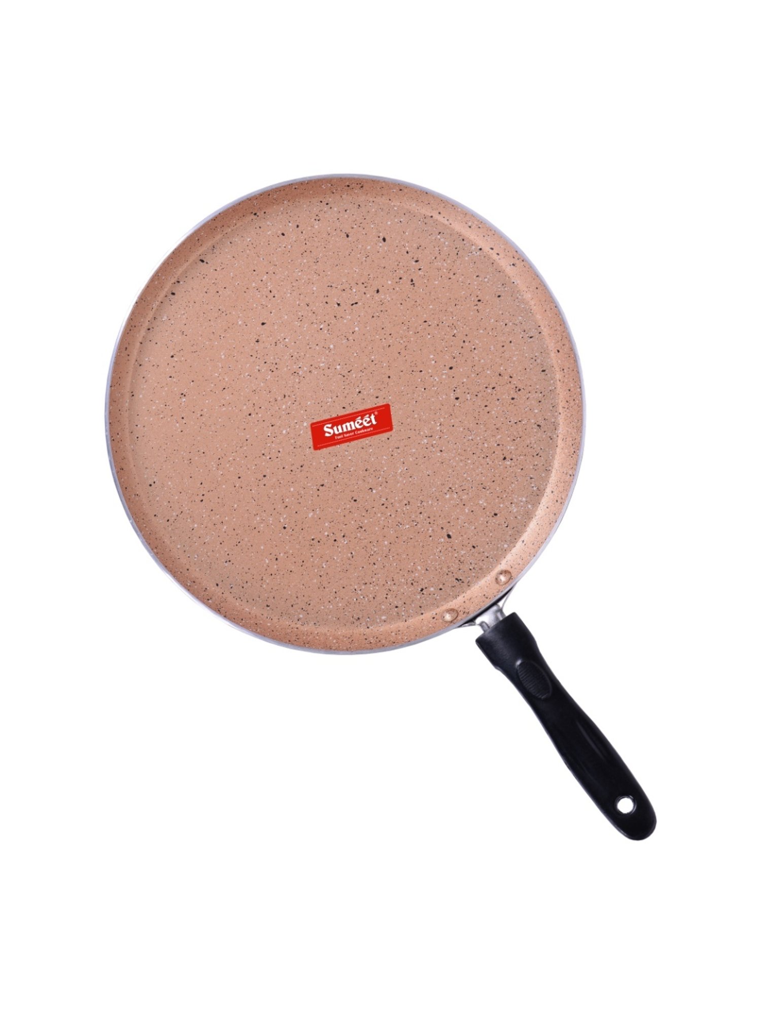 Sumeet Gold Series Pre Seasoned Cast Iron Concave Tawa for Roti 27cm 1.8kg, Gas & Induction-Friendly