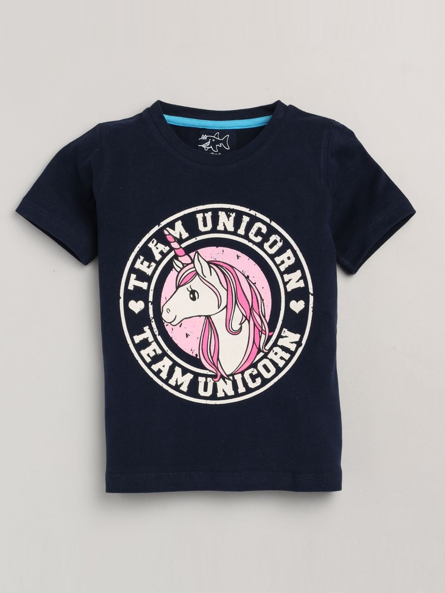 Lazy Shark Kids Blue Printed T-Shirt & Shorts