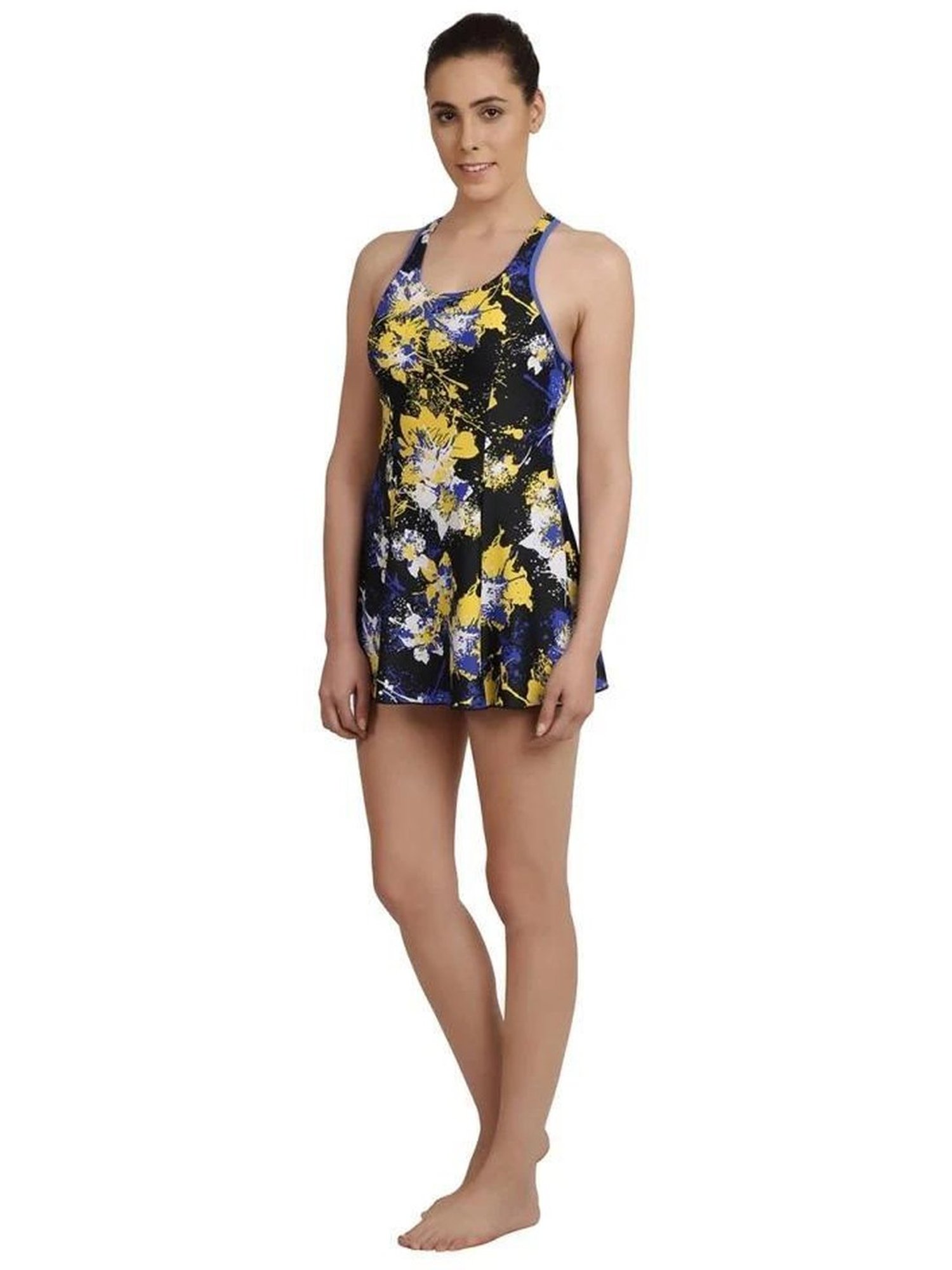 Speedo Multicolor Printed Swimsuit