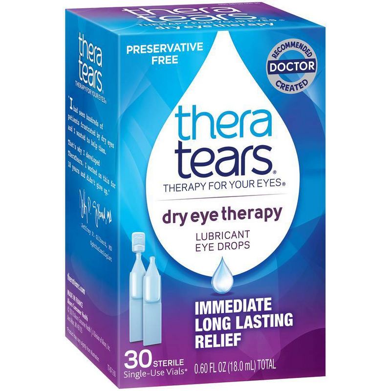 TheraTears Single Use Lubricant Eye Drops - 30ct