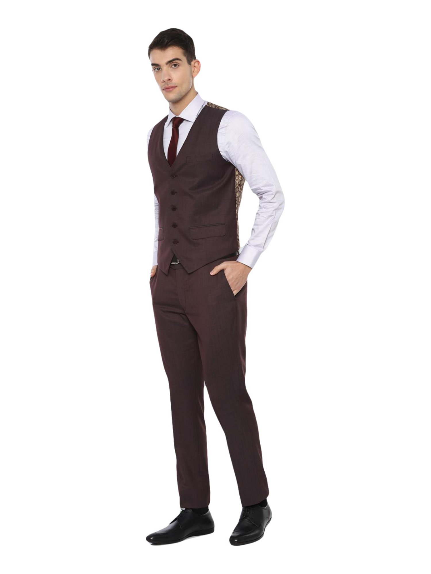 Parx Black Regular Fit Two Piece Suit