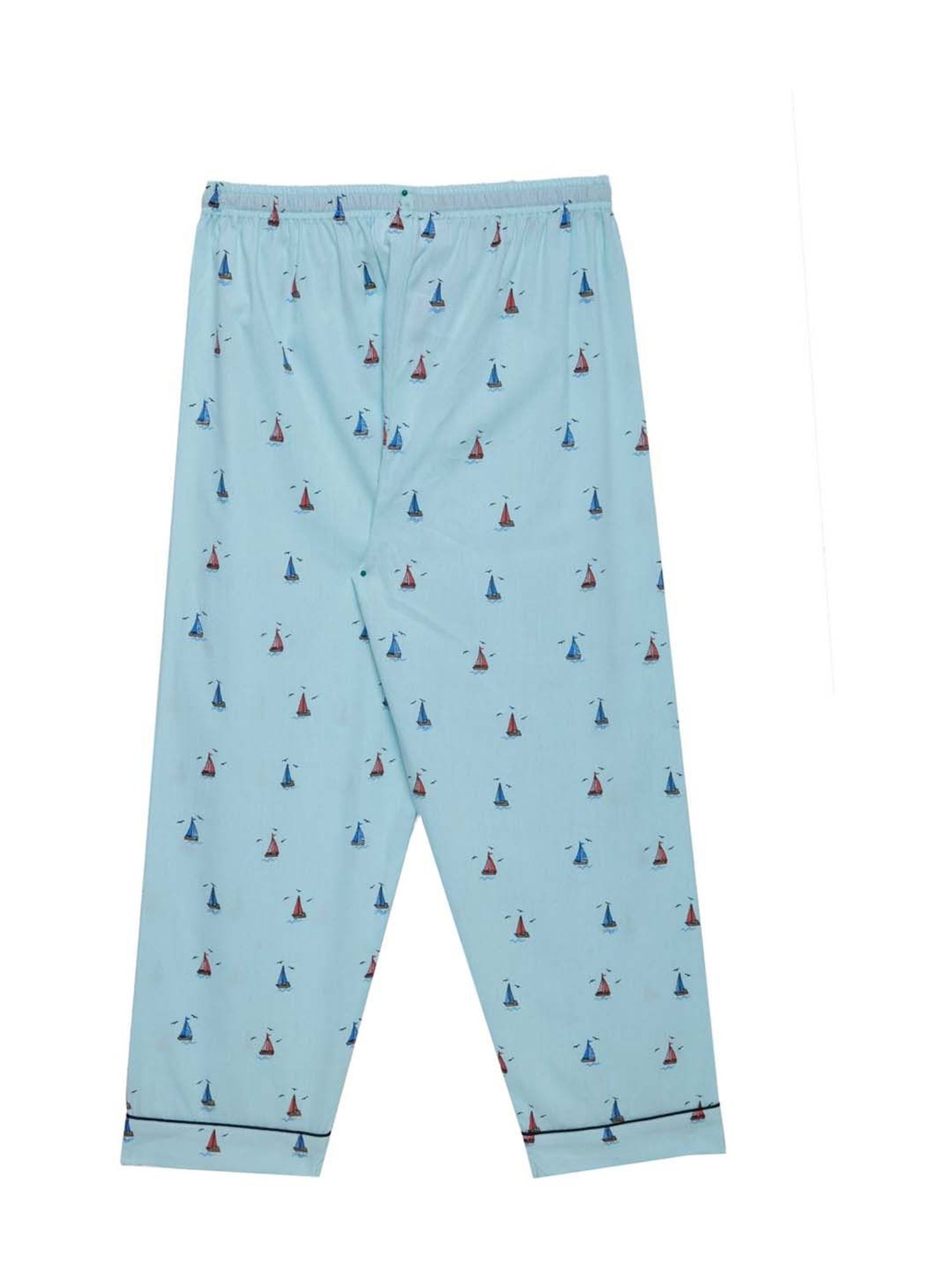 Fluffalump Boys Multicolor Cotton Printed Nightwear Top & Pants Set