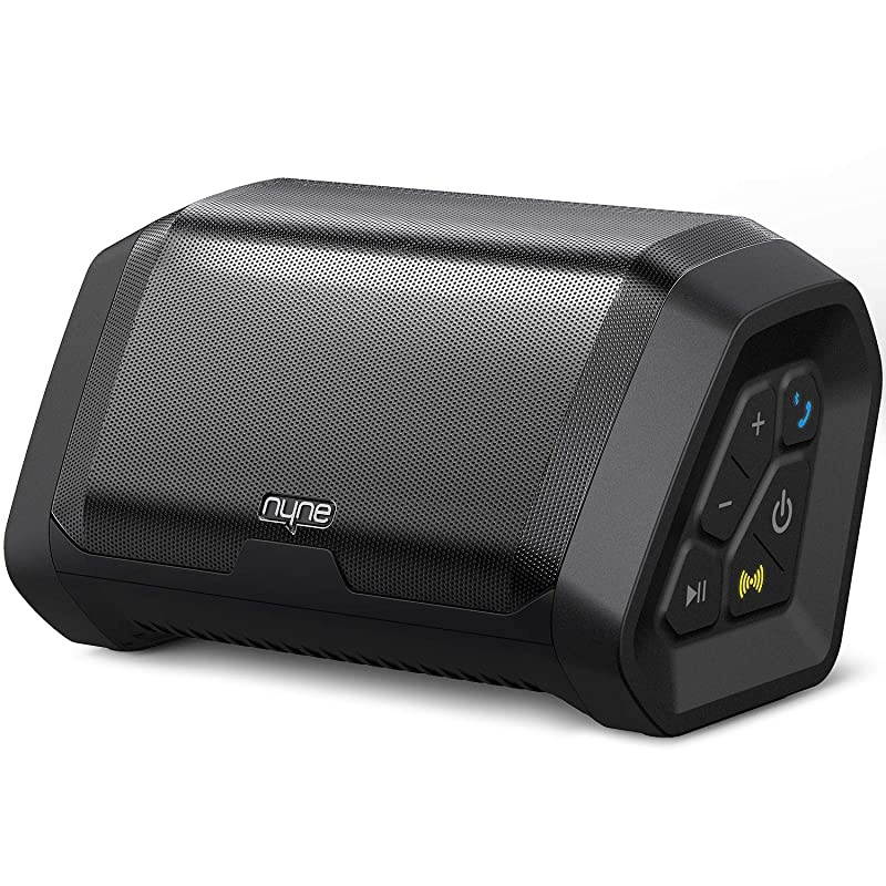 Punch Portable Wireless Bluetooth Speakers 4.2 Waterproof IP67, 20 Hours Play-time, 100 ft Range,Stereo Pairing, Durable and Loud Speakers Compatible iPhone/Samsung, Outdoor/Beach/Travel,Black