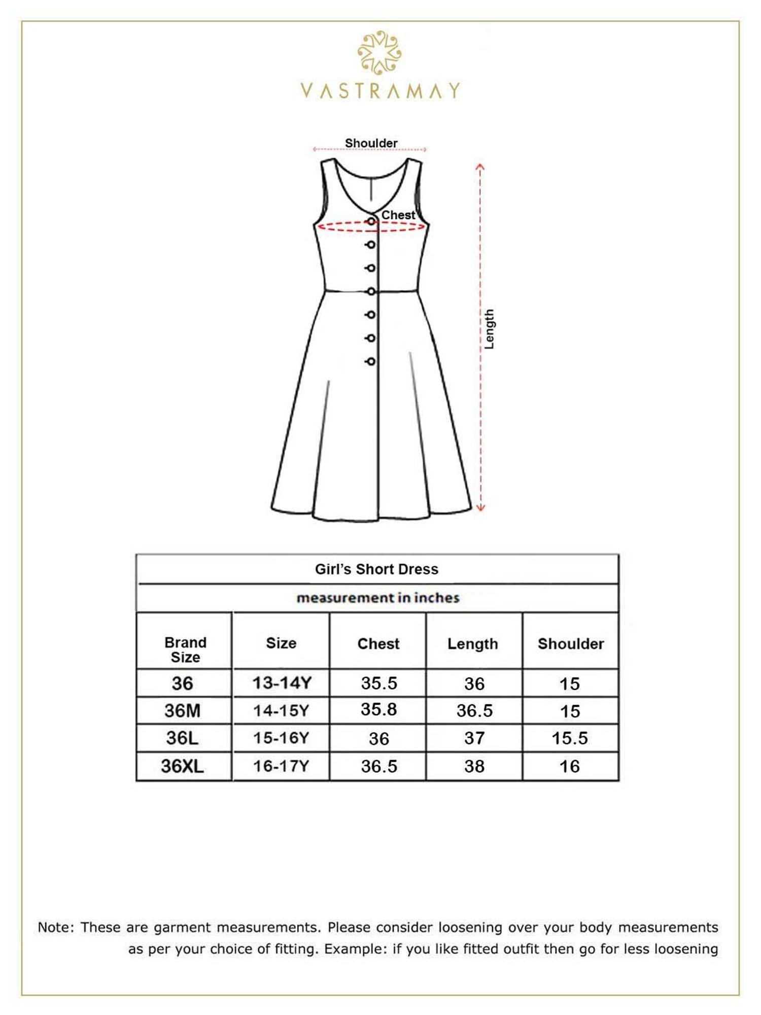 VASTRAMAY Kids Maroon Embroidery Dresses