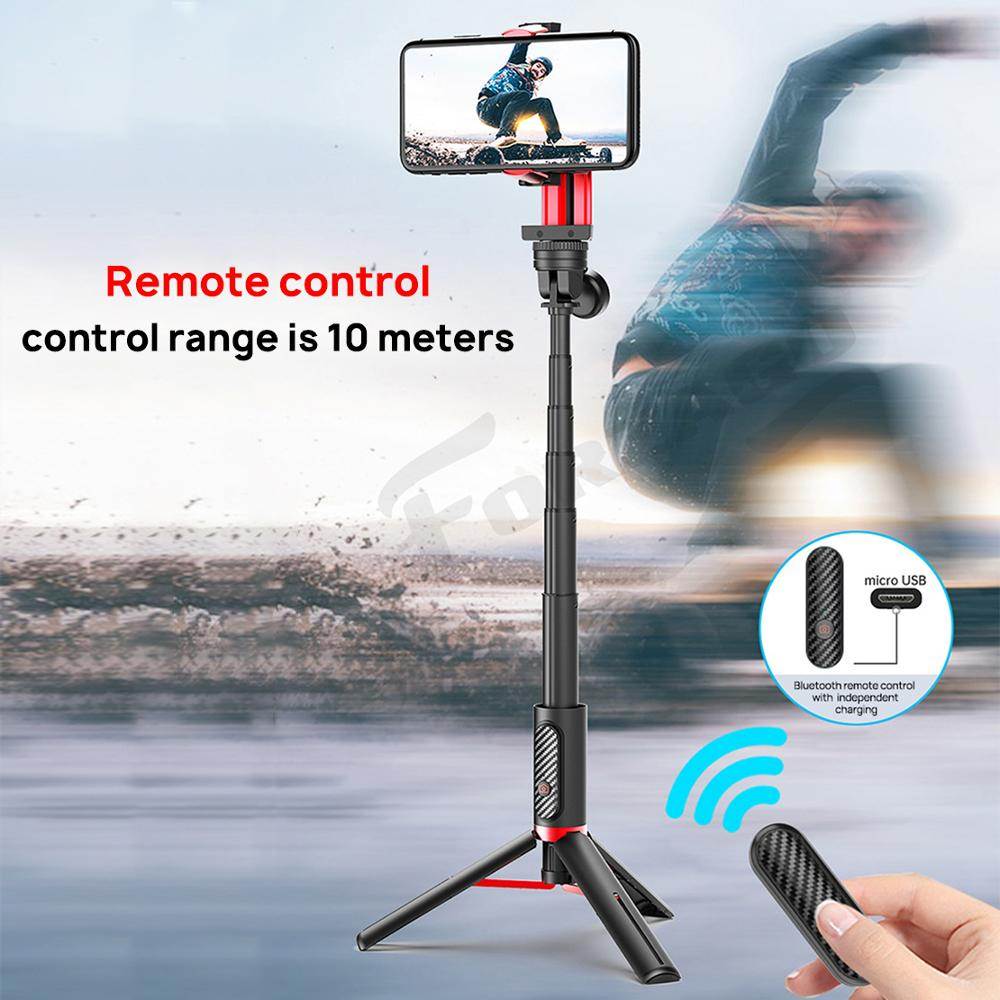 Selfie Stick For Phone Camera Handheld Gimbal Stabilizer Wireless Extendable Foldable Monopod Remote Control 360 vlog