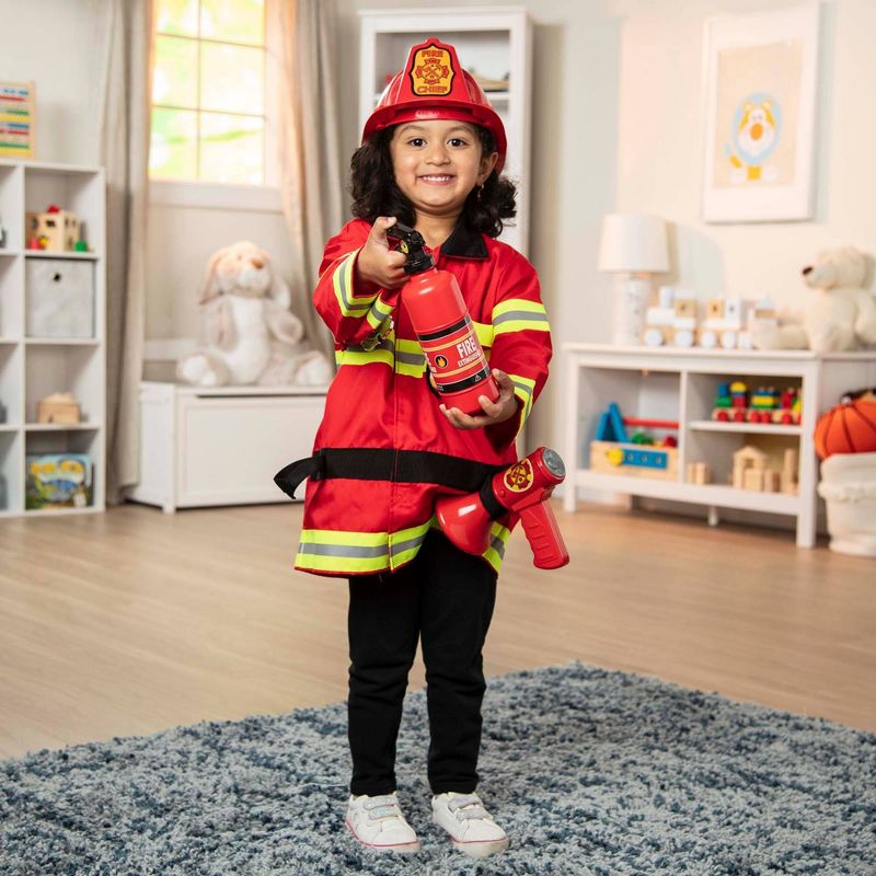 Melissa & Doug Fire Chief Role Play Costume Dress-Up Set (6pc)