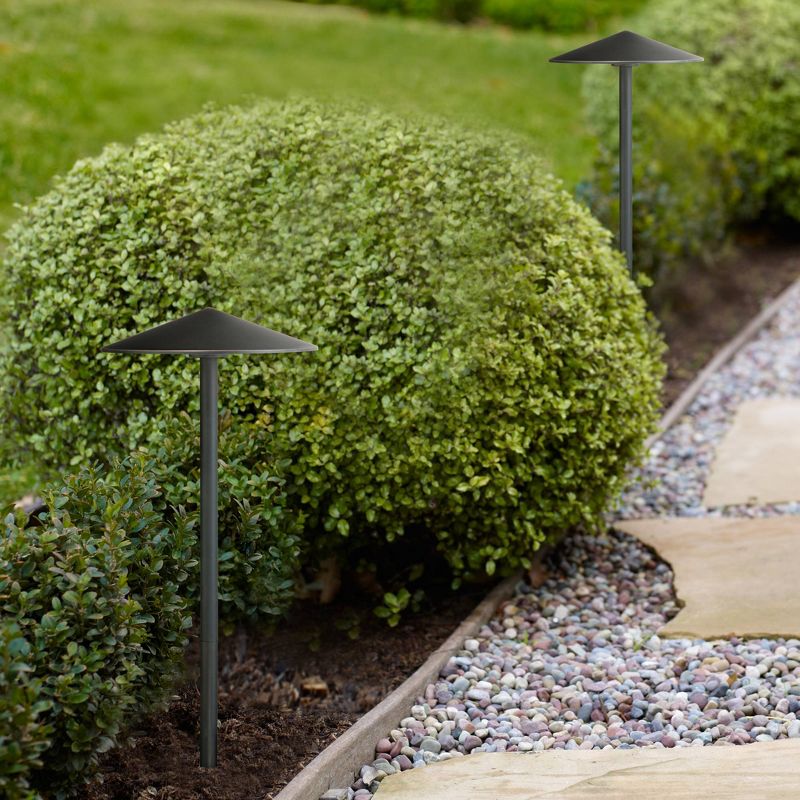 Solar Portable Garden and Pathway Light Amber/White - Techko Maid