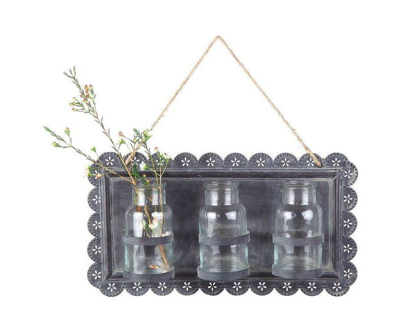 Honey-Can-Do Floating Wall Shelf Natural