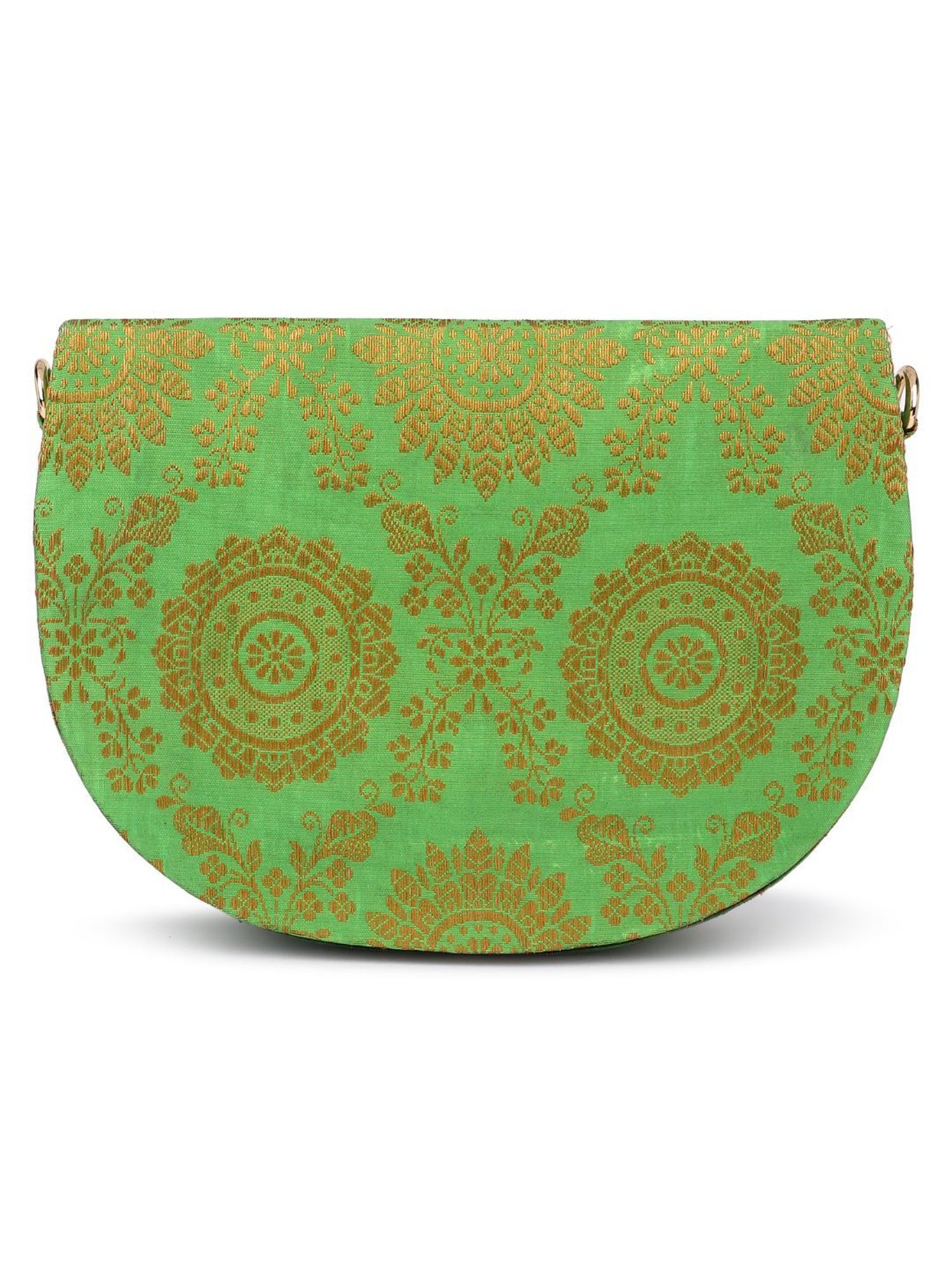 Tarini Nirula Gaia Green Embroidered Small Clutch