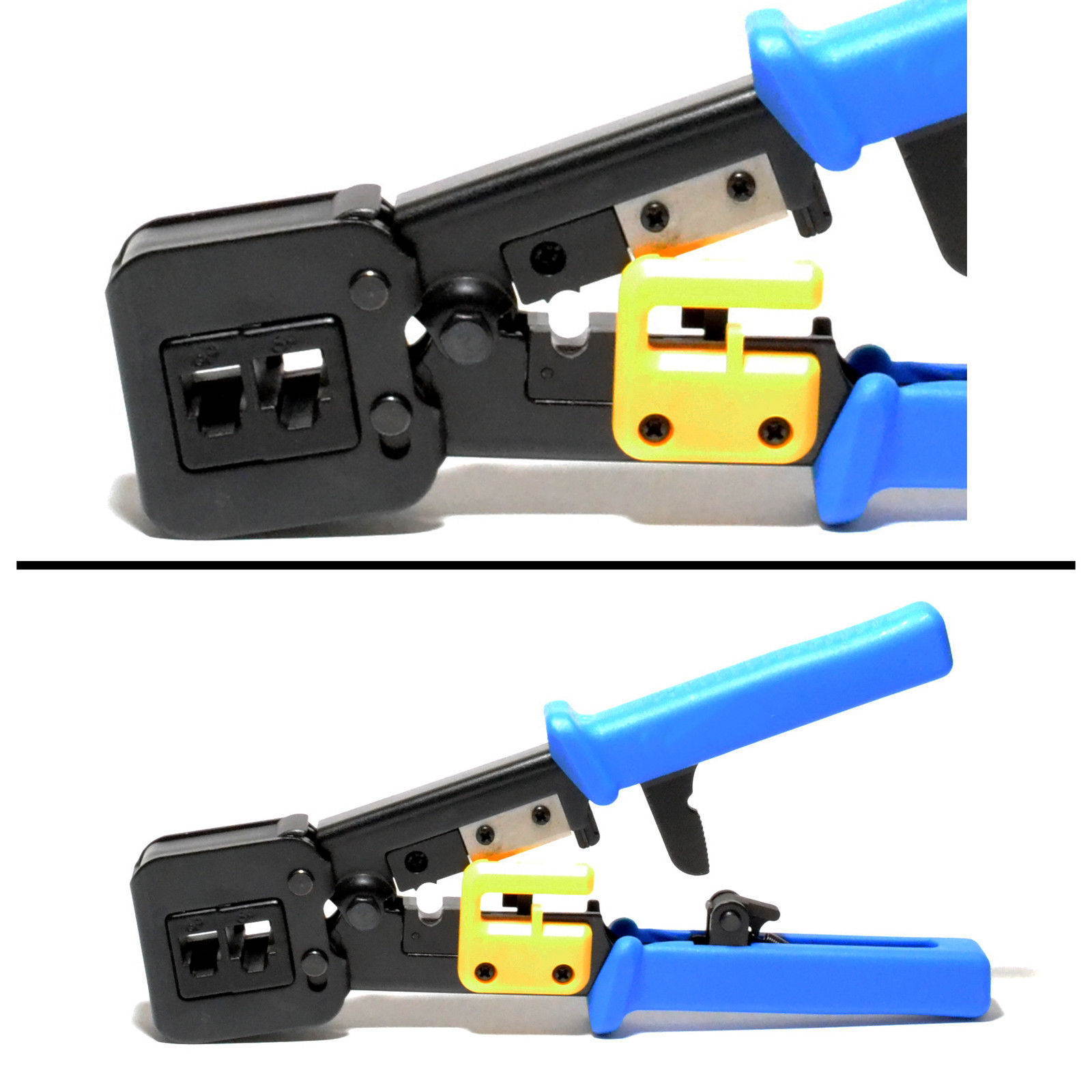 RJ45 Cat5e Cat6 Connector Crimping Tool End Pass Through Crimp Cutter (6082R)