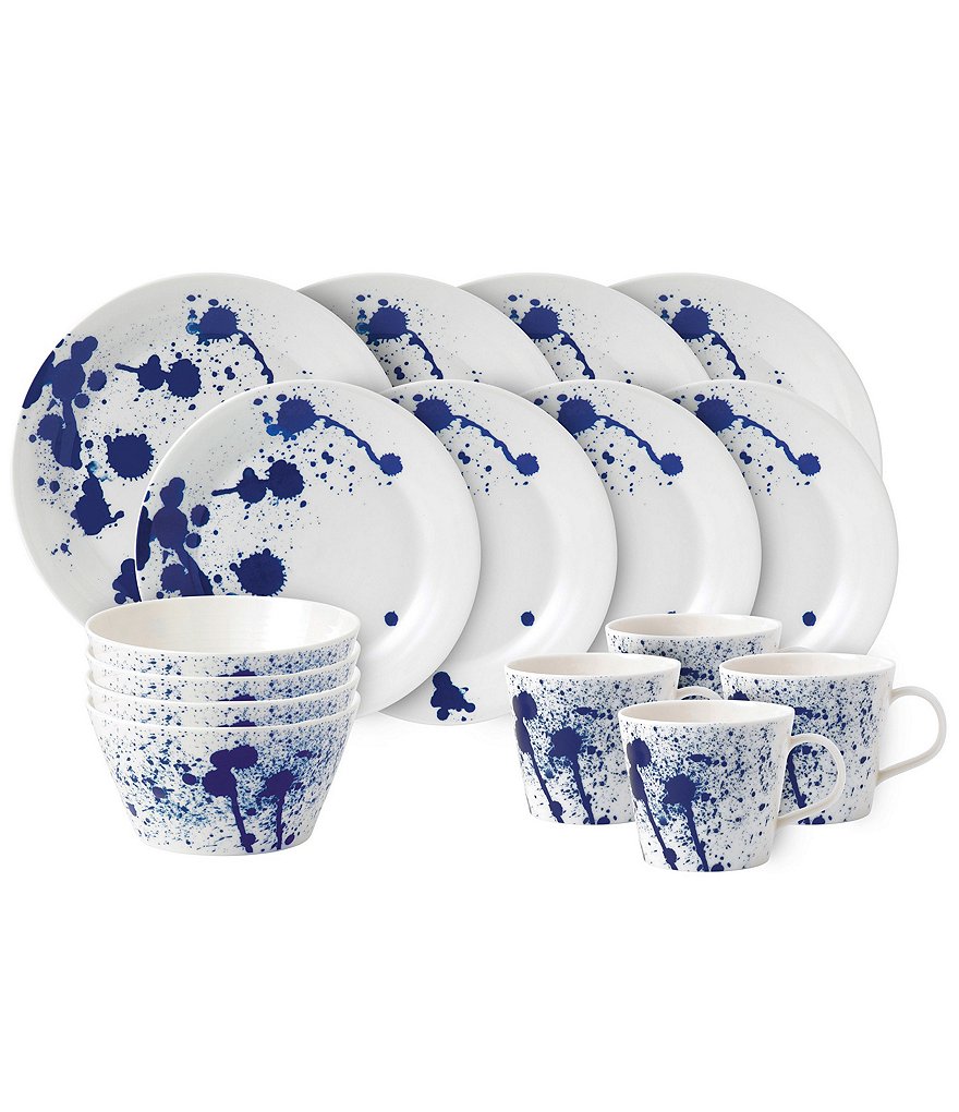 Royal Doulton Pacific Blue Splash 16-Piece Dinnerware Set