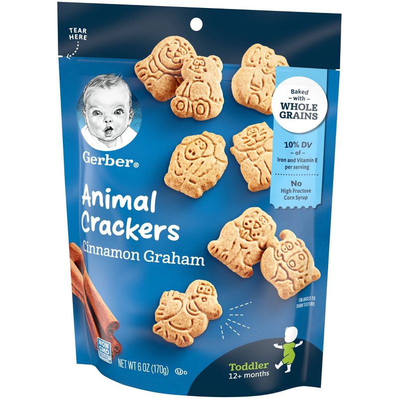 Gerber Cinnamon Graham Animal Crackers - 6oz