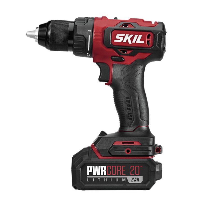 Skil DL529302 PWRCore 20 20V Brushless Lithium-Ion 1/2 in. Cordless Drill Driver Kit with PWRAssist Mobile Charging (2 Ah)
