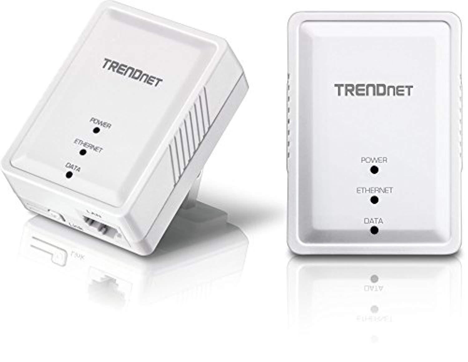 trendnet powerline 500 av mini network starter kit, includes 2 x tpl-406e adapters, tpl-406e2k