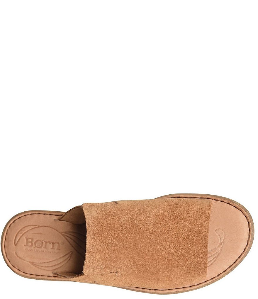 Born Mesilla Suede Leather Slide-On Sandals