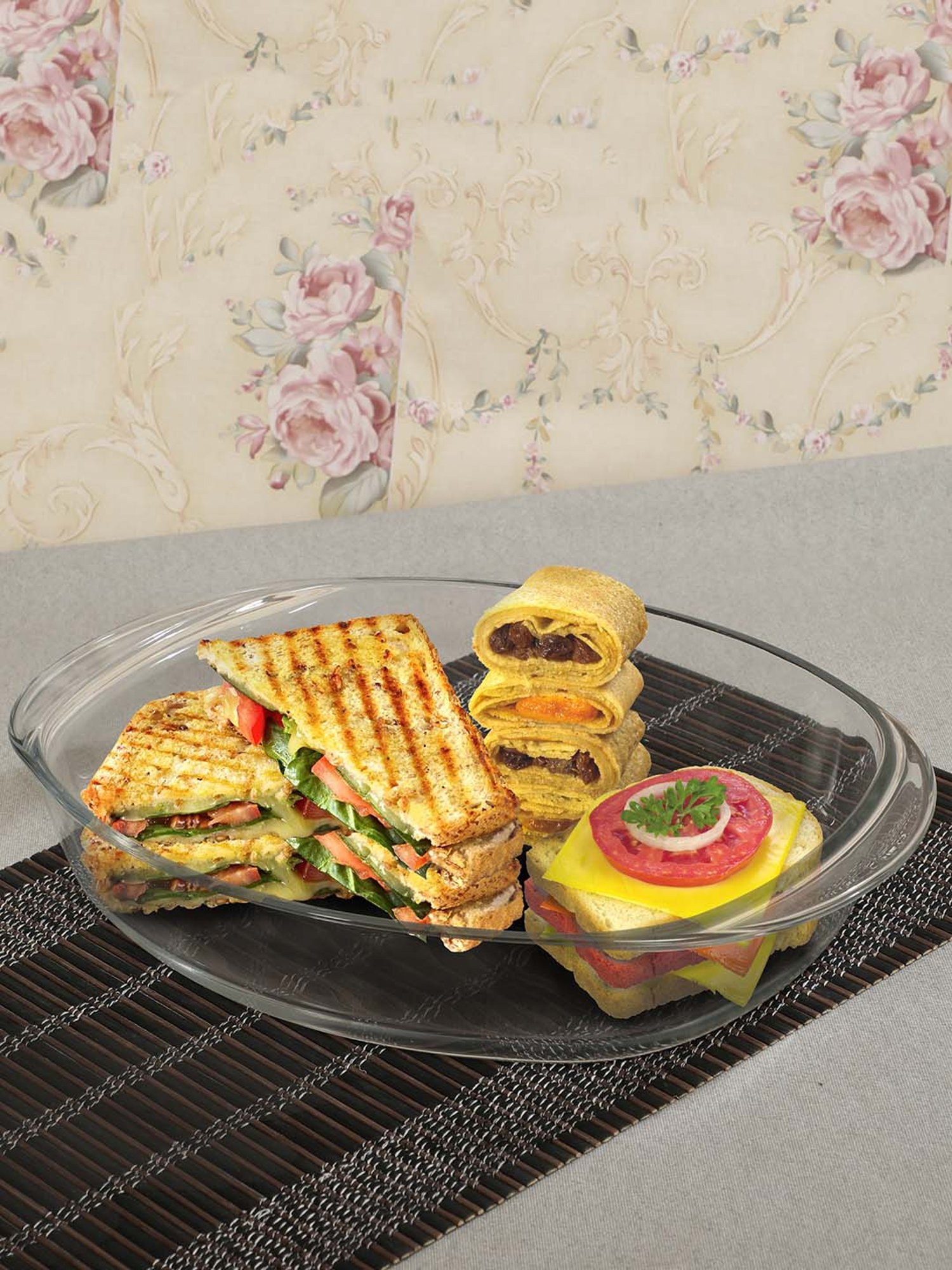 Duralex 'Ovenchef' Transparent Glass 36 cm Oval Roaster (3.1 L) - Set of 1