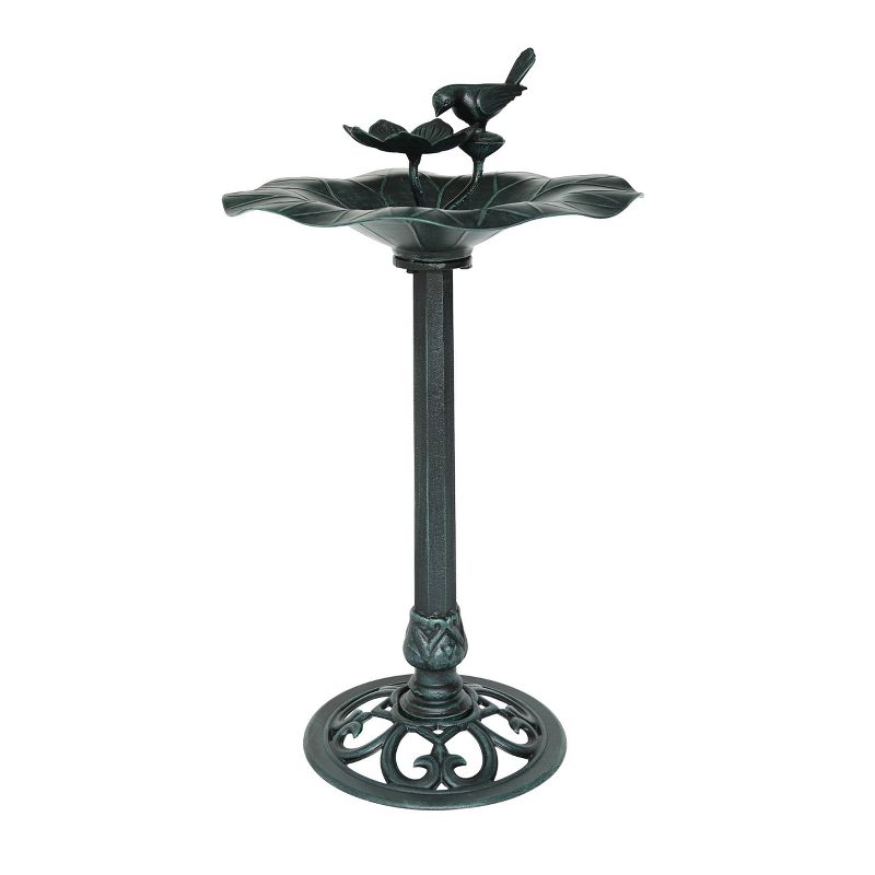 33.5" Sandberg Aluminum and Iron Bird Bath - Christopher Knight Home