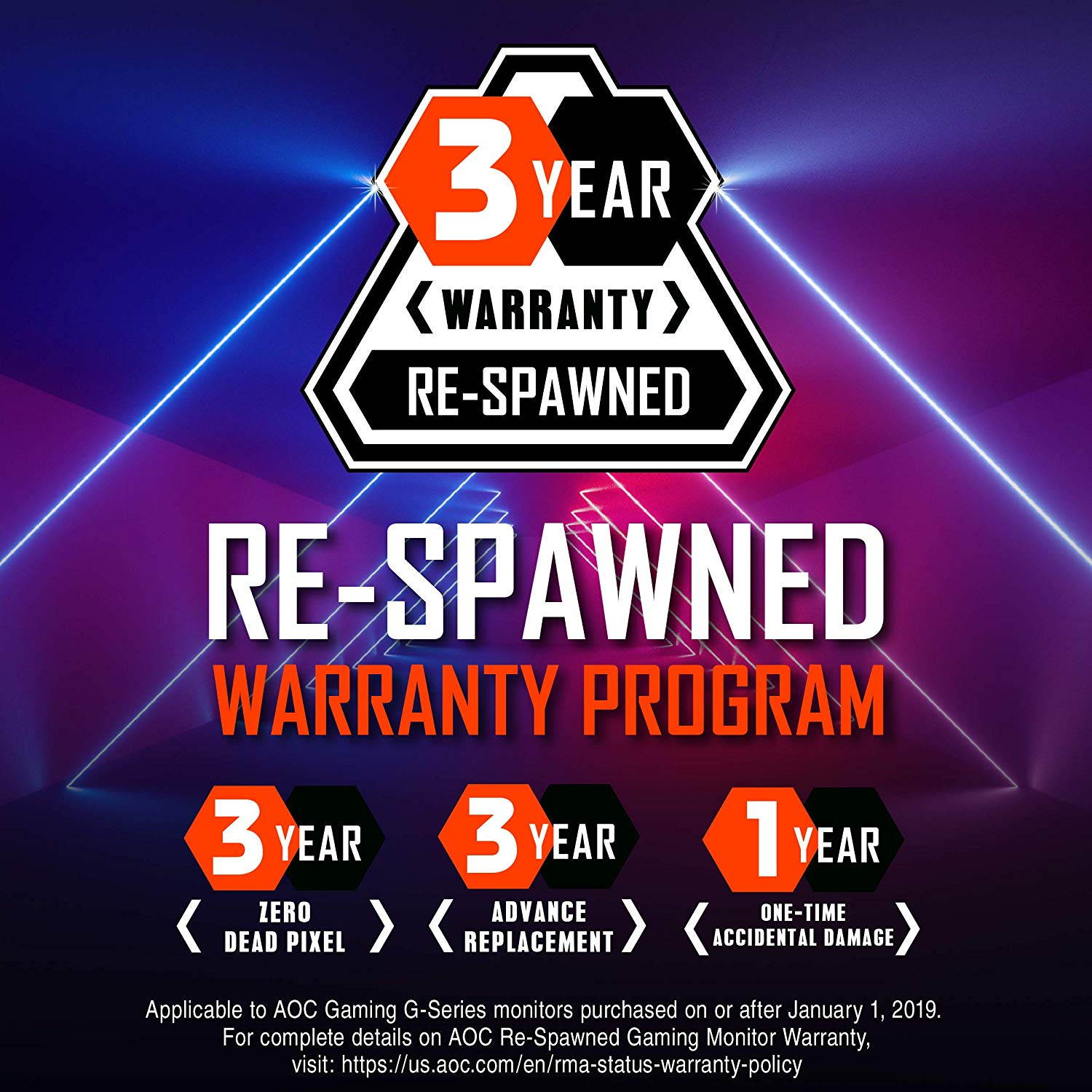 AOC C32G1 32" Curved Frameless Gaming Monitor, FHD 1920x1080, VA Panel, 1ms MPRT, 144Hz, FreeSync, DisplayPort/HDMI/VGA, VESA