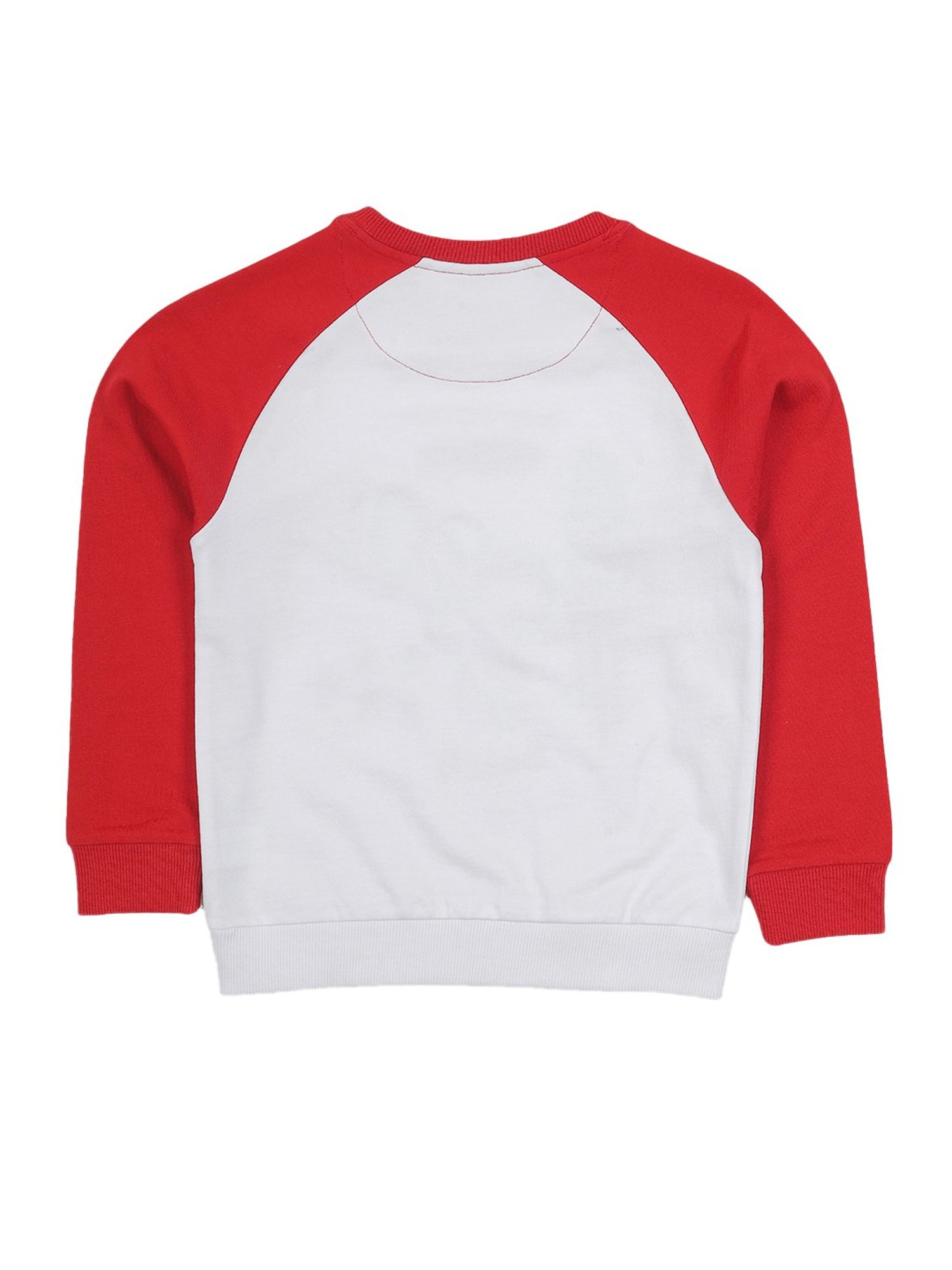 Plum Tree Kids White & Red Printed Sweatshirt