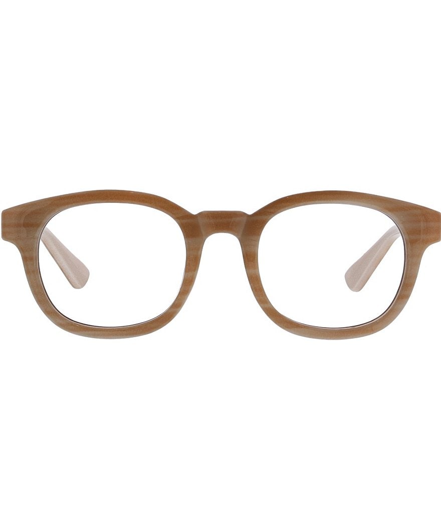 Peepers Curtain Call Pink Horn Blue Light Reader Glasses