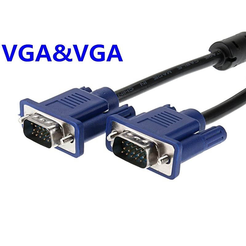 SVGA 1.5m 1080p (5ft) 15 Pin VGA Cable PC Computer Monitor Extension Cable Male to Male